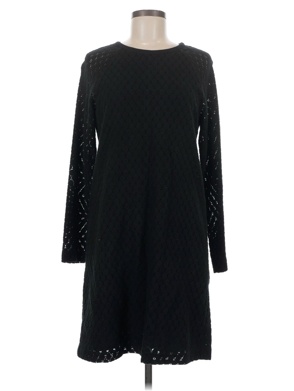 See By Chloe Black Long-Sleeve Knit Dress US Size 8